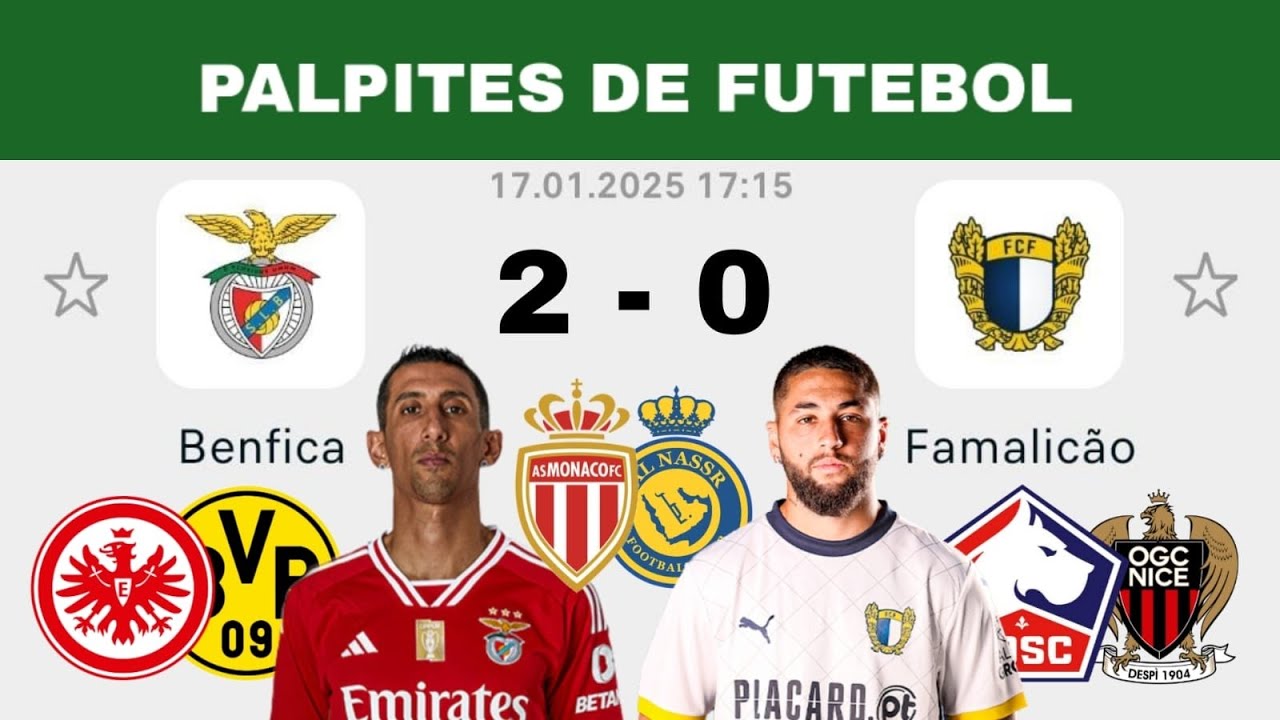 PALPITES DE FUTEBOL PARA HOJE 17 01 2025 ( SEXTA FEIRA ) + PLACAR EXATO + BILHETE PRONTO + JOGADORES