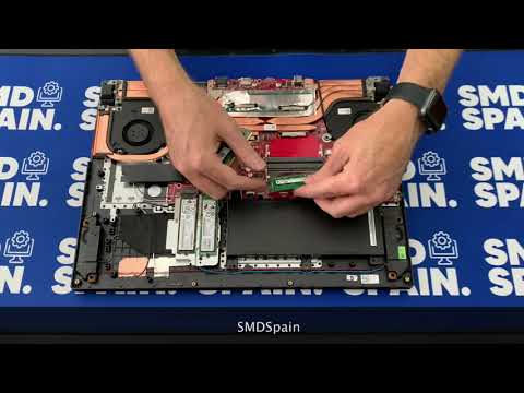 How to Upgrade M.2 Pcie Nvme SSD RAM Asus ROG Strix G17 G712LW Disassembly