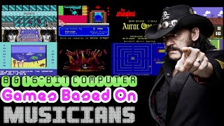 8 & 16 Bit Games Based On Musicians