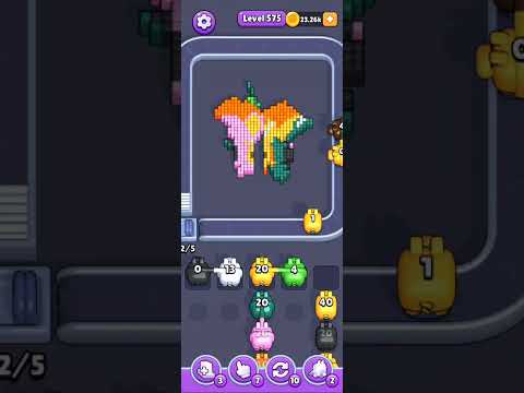 Pixel Flow Level 575 Walkthrough - Hard Difficulty Puzzle Solution