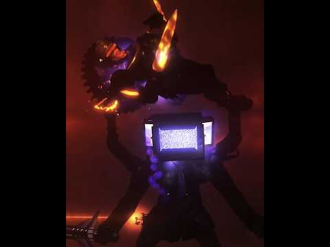 Large Tv man's rage mode || #skibiditoilet #edit