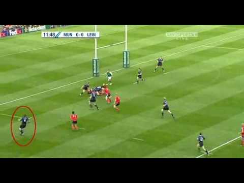 Video highlights of Rocky Elsom for Leinster vs Munster Heineken cup semi final 2009