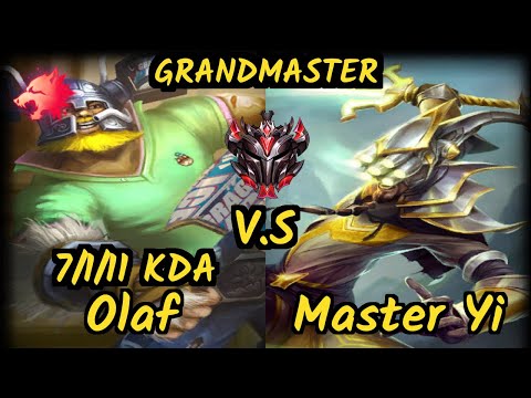 Cariok (OLAF) vs MASTER YI - 7/1/11 KDA JUNGLE GAMEPLAY - BR Ranked GRANDMASTER