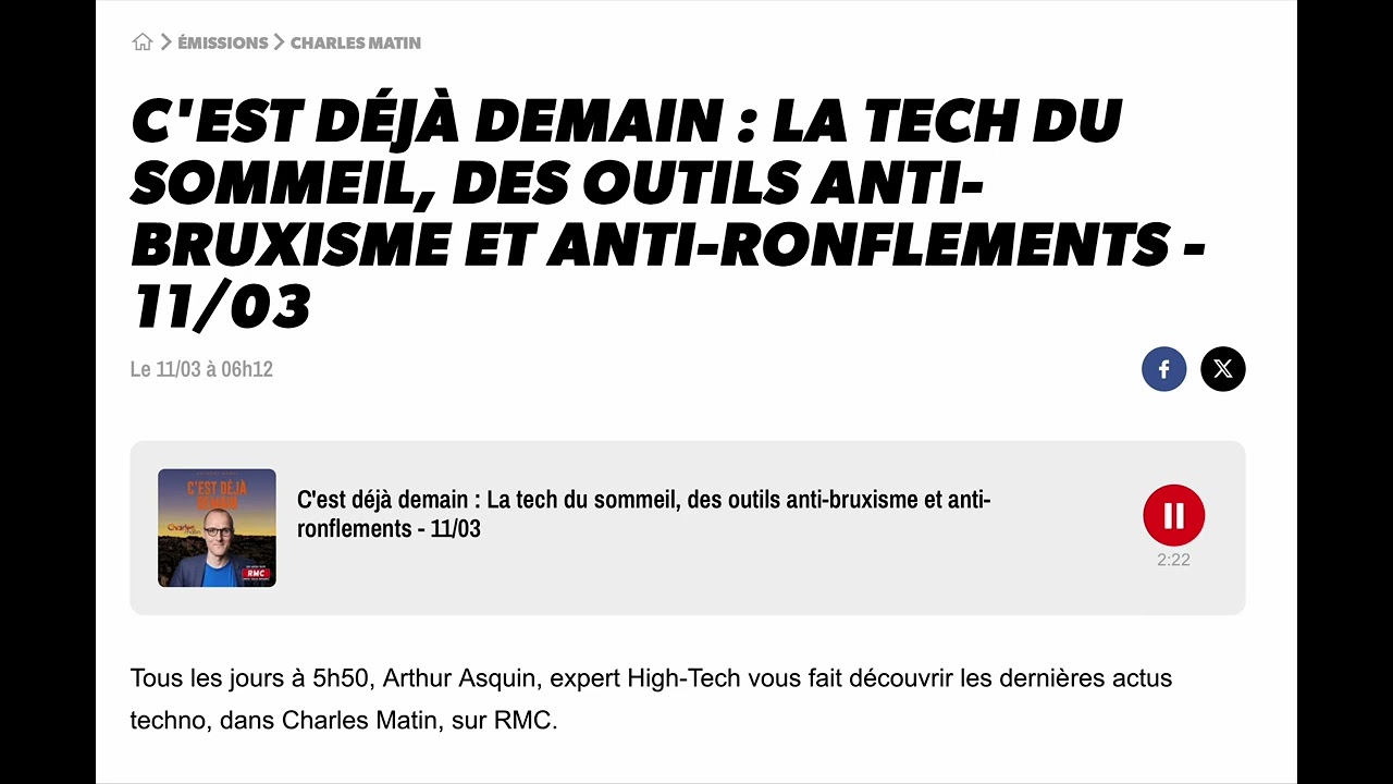 Bruxless dans RMC "C'est déjà demain"