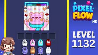 Pixel Flow Level 1132 Solution Walkthrough