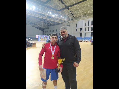 27-02-2022 (60kg) RED Jibuti Mamuka VS BLUE Gomtsan Artush - Georgian Boxing Championship final.