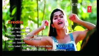 Song : He&#39;s Soo Cute / Singer : Madhu Priya