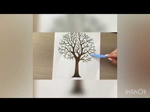 Ліплення для дошкільнят. Тема: Осіннє дерево.