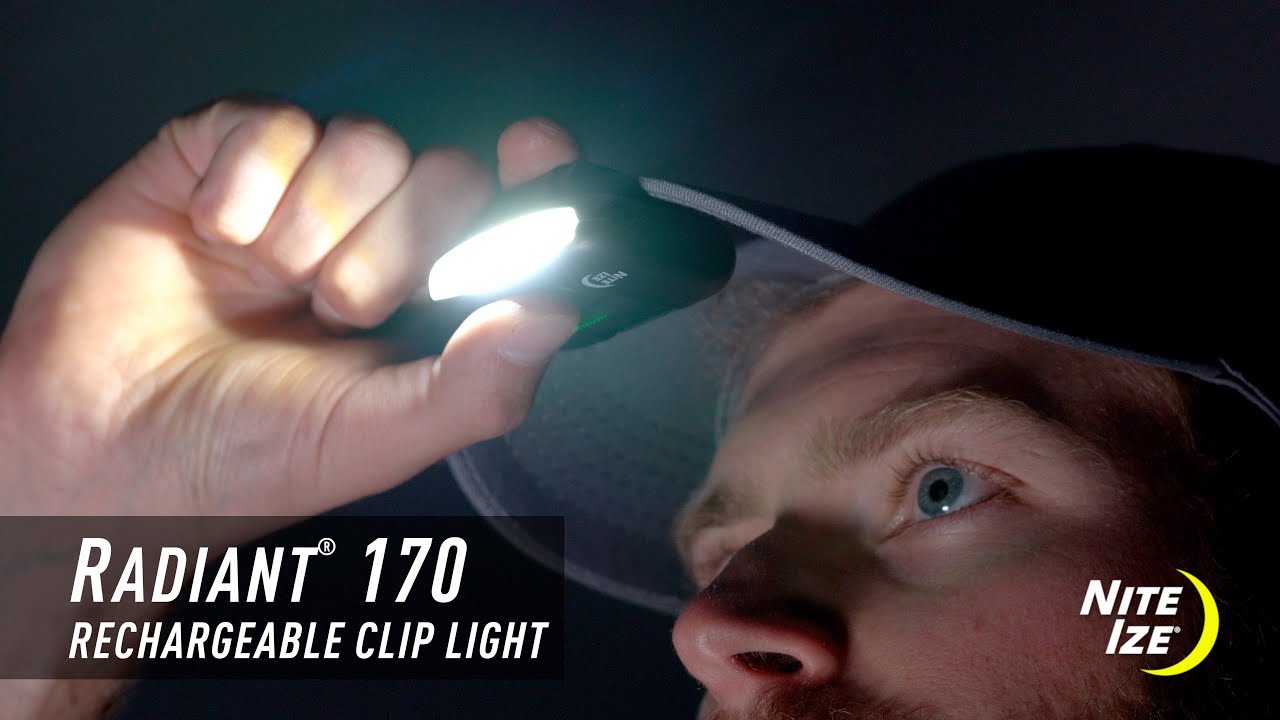 NITE IZE Radiant 170 Rechargeable Clip Light Black