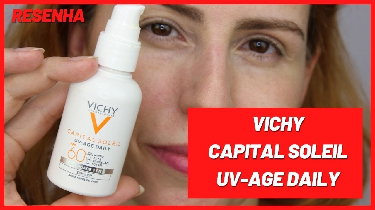 Vichy Capital Soleil UV Age Daily FPS60 resenha - protetor solar anti idade Saiba tudo aqui!