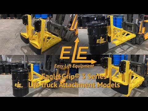 Heavy Duty EG3 Drum Handling Forklift Attachment with spark resistance parts