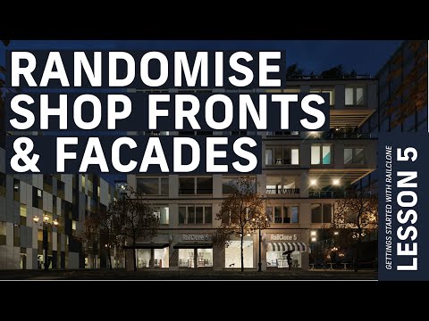 Randomising Shop Fronts and Facades in 3ds Max - Getting Started with RailClone Part 5