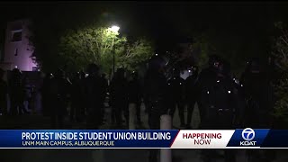 At least 16 arrested in protest at University of New Mexico