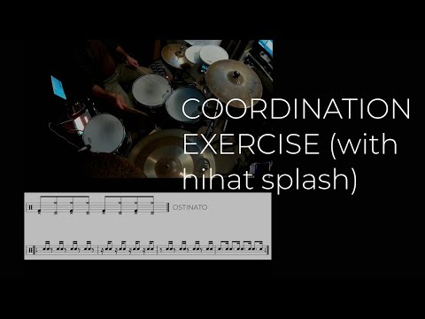 Coordination exercise (with hihat splash) | NO TALKING-STRAIGHT TO THE POINT | Drum lesson