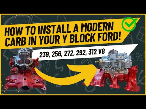 How to Install a Square Bore Carburetor on a 1954-56 Y Block V8 Ford Intake Manifold