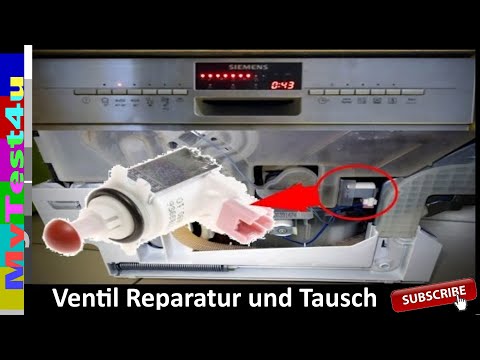 Reparaturanleitung für Spülmaschinen Zulauf- / Ablauf- Ventil (Siemens / Bosch ..)