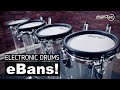 Expand your electronic drumkit with the 100% Roland v-drums compatible drum-tec eBans