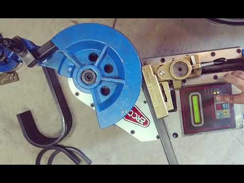 Гибка профильной трубы. Ercolina MB42