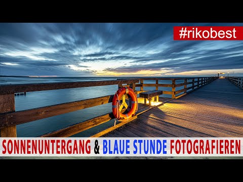 Sonnenuntergang und blaue Stunde fotografieren mit optischen Filtern an der Ostsee - Fotowalk