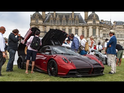 PAGANI DISPLAY at Chantilly Concours D'Elegance 2019 - Zonda Revolution, Cinque, Barchetta, ...
