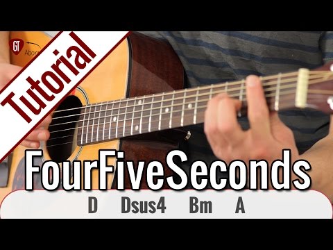Rihanna, Kanye West & Paul McCartney - FourFiveSeconds | Gitarren Tutorial Deutsch