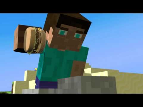 Discovery Of a Burger - Minecraft Animation