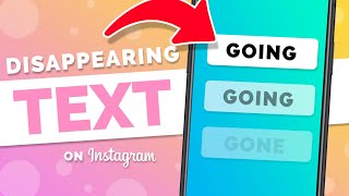 How To Add Disappearing Text On Instagram Reels - Change Text Duration