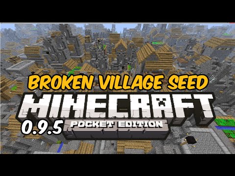 INSANE BROKEN VILLAGE SEED! - Minecraft Pocket Edition Seed Review