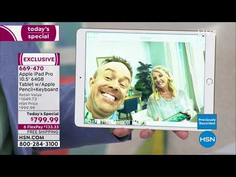 Apple iPad Pro 10.5" 64GB Tablet w/Apple Pencil and Keyb...