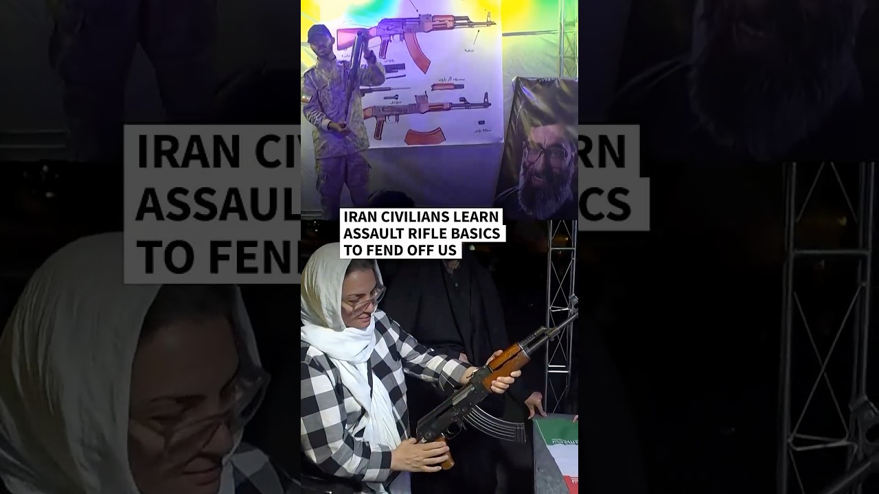 Video | Iran civilians learn assault rifle basics to fend off US | AFP
