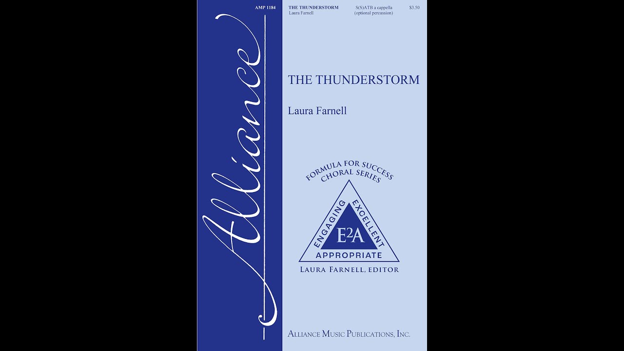 The Thunderstorm (AMP 1184) S(S)ATB a cappella (opt. perc.) - by Laura Farnell
