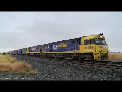 6MA5 Intermodal Container Freight Train - PoathTV Australian Railways