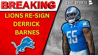 BREAKING: Lions Re-Sign Derrick Barnes To 3-Year $25.5MM Deal