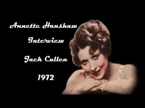Annette Hanshaw - Interview in 1972 with Jack Cullen