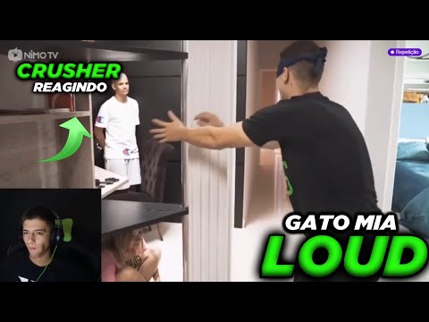 CRUSHER FOOXI REAGINDO A GATO MIA DA LOUD