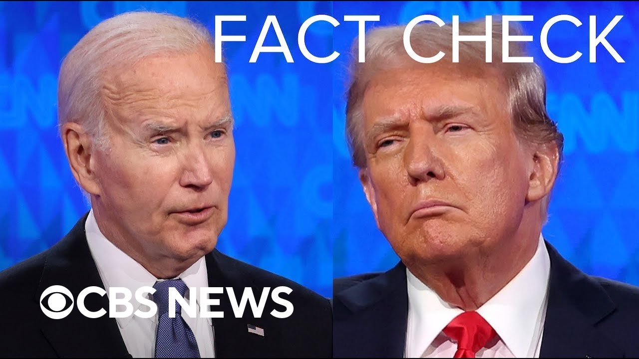 5 fact checks from Trump and Biden's first 2024 debate