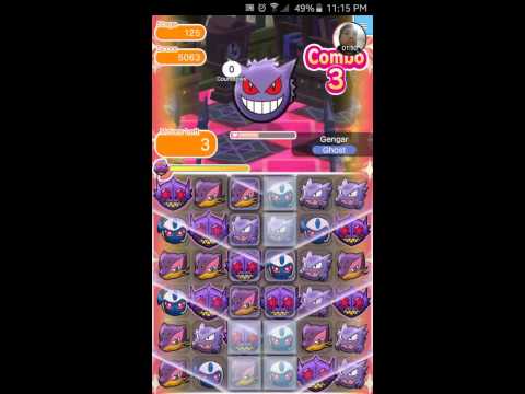 Pokémon Shuffle Mobile Stage 125 Gengar