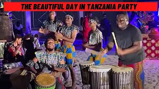 Tanzania giving a African show at Mama Africa Restaurant