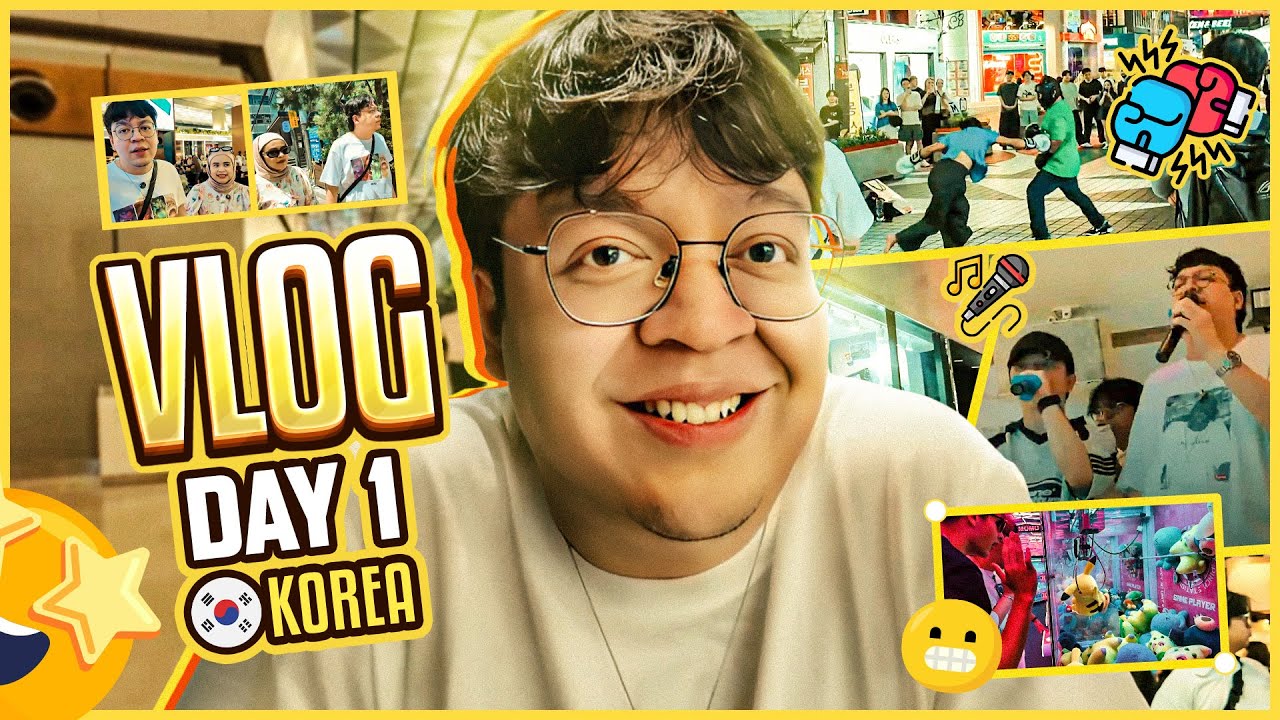 VLOG EXCLUSIVE MEMBERSHIP DAY 1 - OTW KOREA - JALAN JALAN MALAM DI HONGDAE