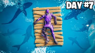 fortnite but i'm stuck on a raft