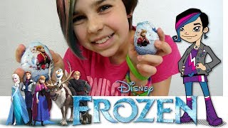 Disney Frozen - Chocolate Toy Surprise Eggs / Like Kinder - Part 2