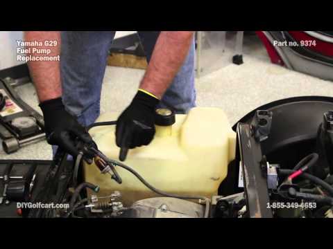 Yamaha Fuel Pump Install on G29 Drive | Gas Golf Cart Fuel Pump