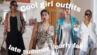 *FUNKY* THRIFTED LATE SUMMER/ EARLY FALL OUTFITS | COOL GIRLS THRIFT