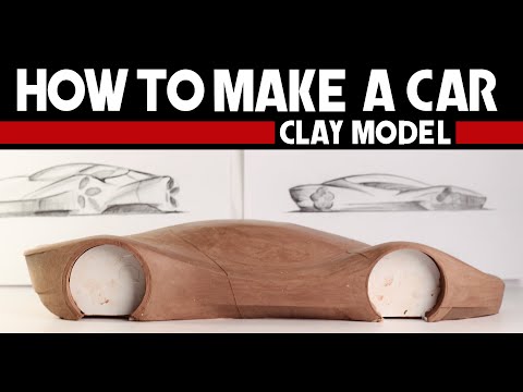 How to make a car clay model. From the sketch to the clay model.