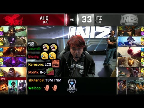 AHQ vs ITZ | 2016 Worlds - Group Stage Day 4 | Twitch VOD with Chat