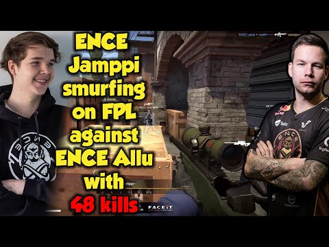 ENCE Jamppi smurfing on FPL vs ENCE Allu with 48 kills in Inferno