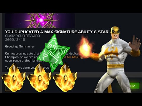 Compensation Max Sig Ability Crystals! Immortal Iron Fist?+Featured 6*!- Marvel Contest of Champions