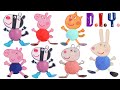 How To Make Peppa Pig Friends Clay Pals Simple Dough Craft