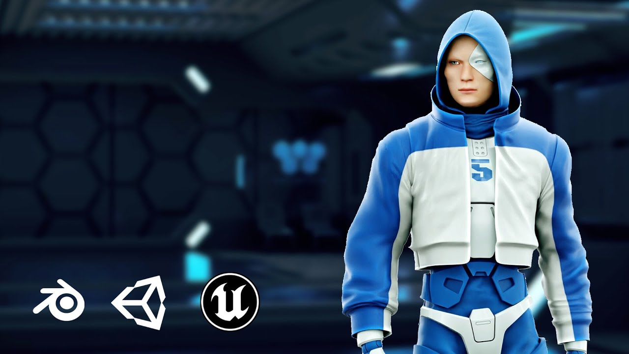 CYBORGTOPIA B-1 Auto-Rig Pro Rigged For Mixamo Unreal Engine Unity 3D Model