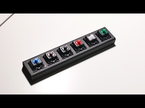 Cherry MX Switches Sound Comparison (Blue, Brown, Black, Red, White, Green)